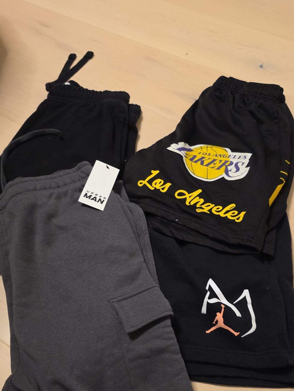 Black Mesh Shorts for Kids